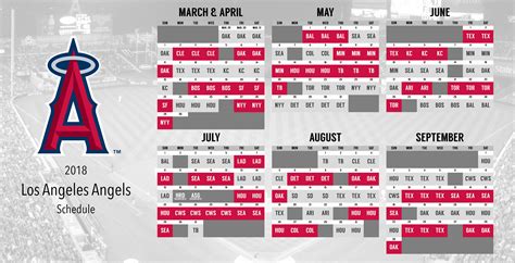 anaheim angels schedule home games